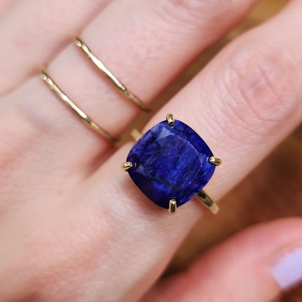 The Ashton - Natural Sapphire Rings Handmade Handcrafted