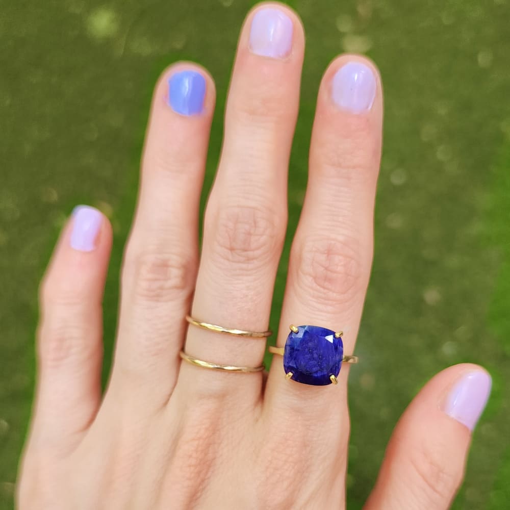 The Ashton - Natural Sapphire Rings Handmade Handcrafted