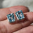 The Audie - Natural Aquamarine Stud Earrings Earrings Handmade Handcrafted