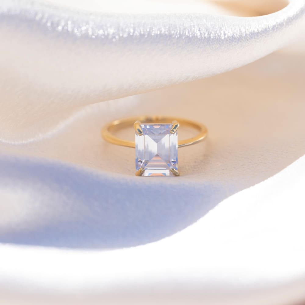 The Audrey - Moissanite Rings Handmade Handcrafted