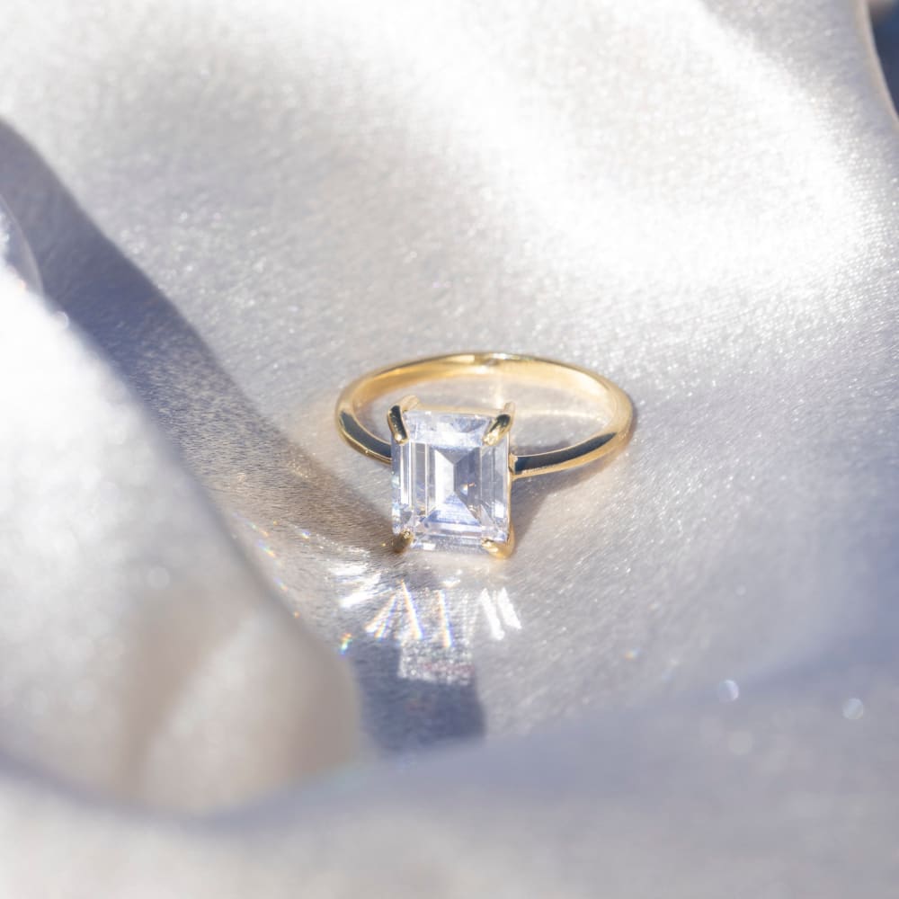 The Audrey - Moissanite Rings Handmade Handcrafted