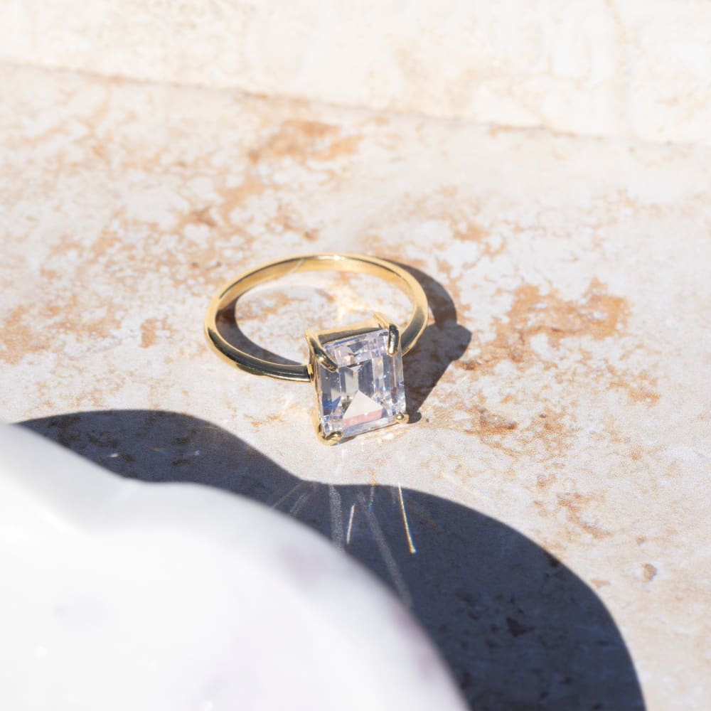 The Audrey - Moissanite Rings Handmade Handcrafted