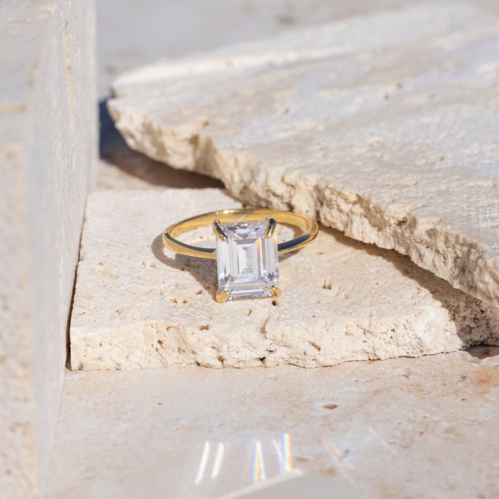 The Audrey - Moissanite Rings Handmade Handcrafted