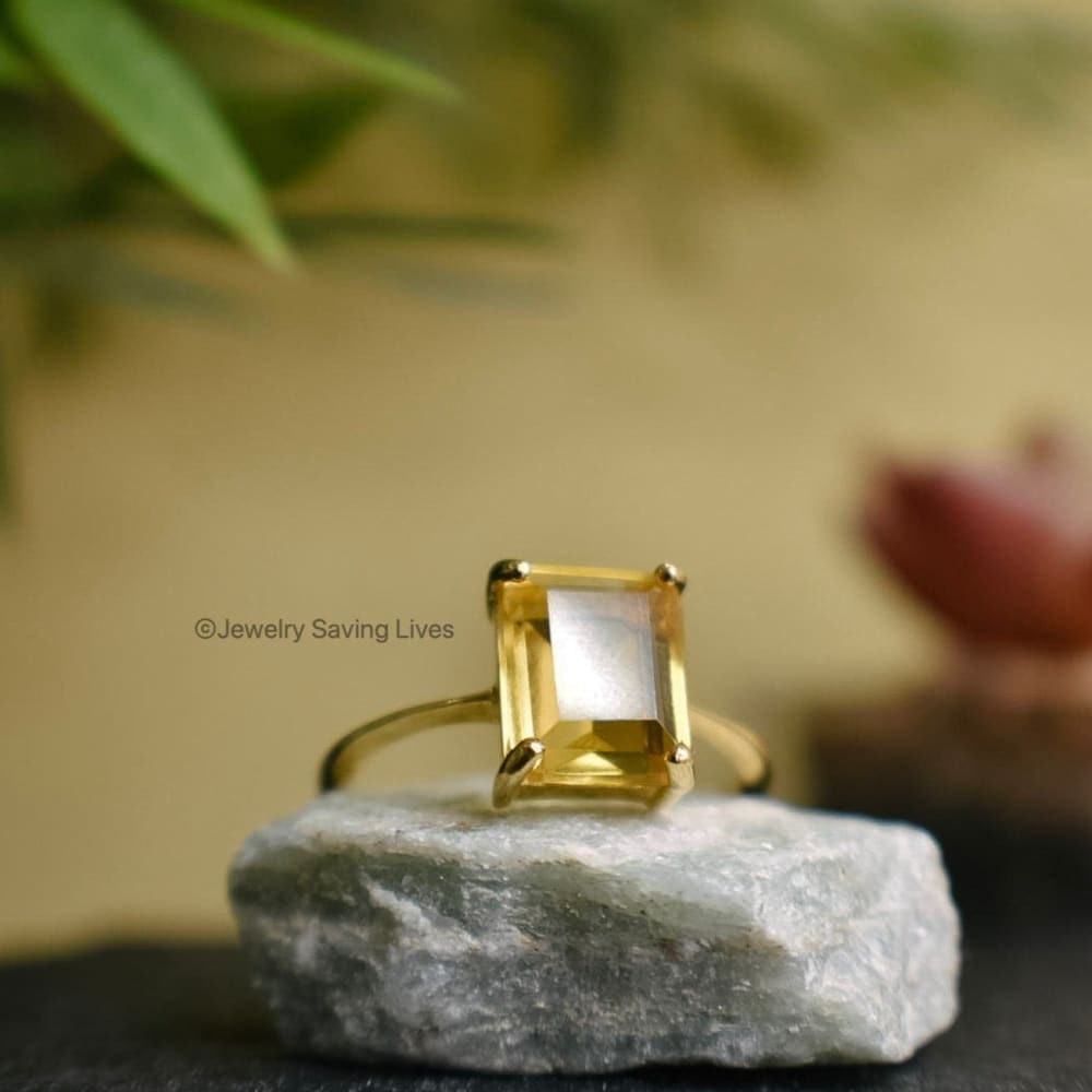 The Audrey- Citrine Ring Rings Handmade Handcrafted