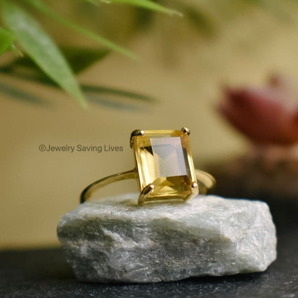 The Audrey- Citrine Ring Rings Handmade Handcrafted