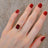The Audrey- Garnet Ring Rings Handmade Handcrafted