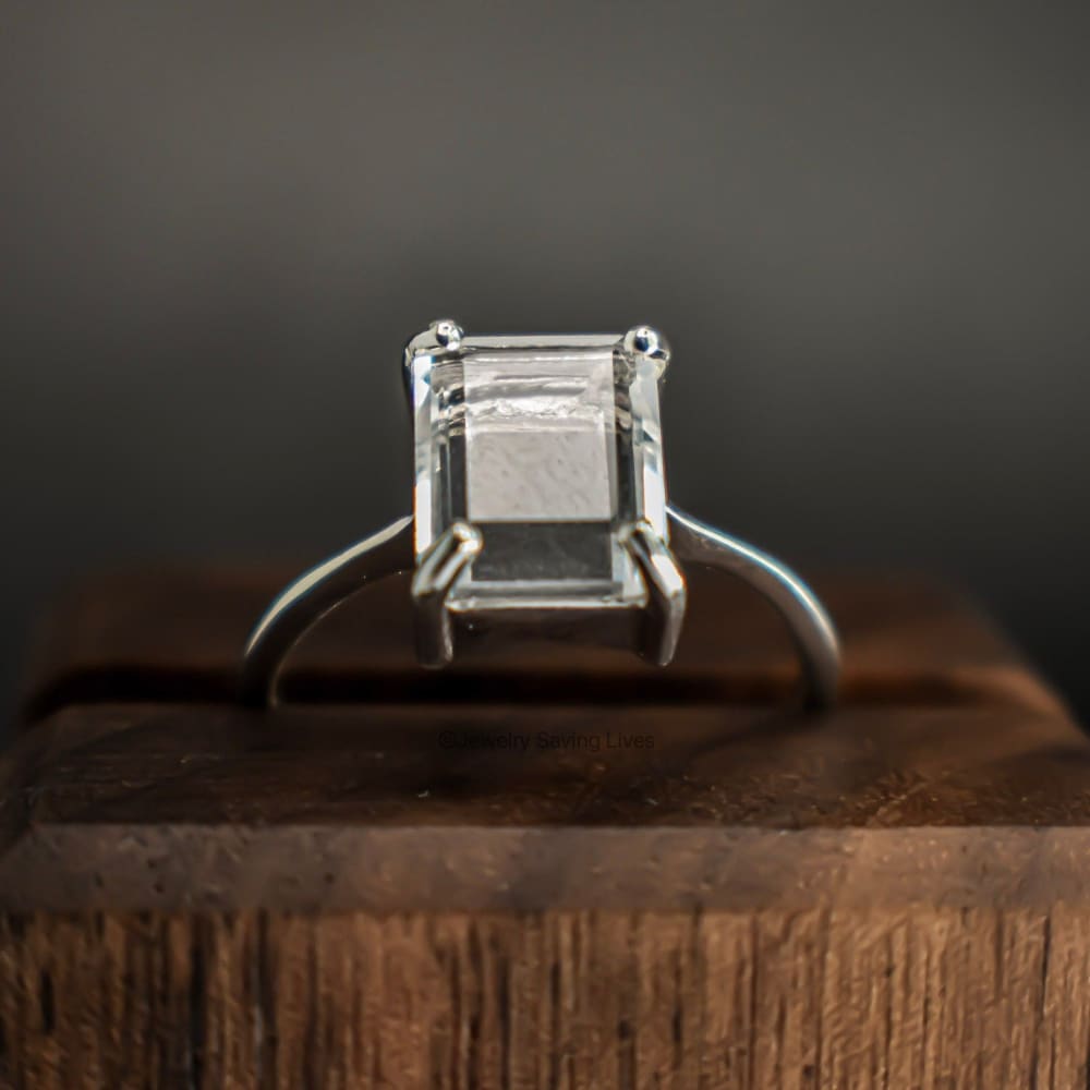 The Audrey- Natural Clear Quartz Rings Handmade Handcrafted