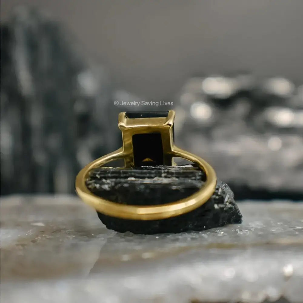 The Audrey- Natural Onyx Rings Handmade Handcrafted