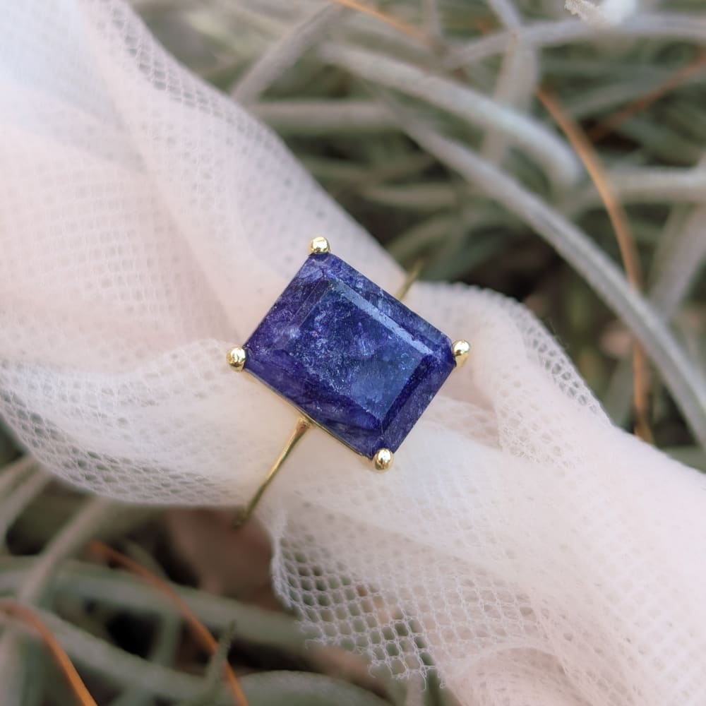 The Audrey- Natural Sapphire Rings Handmade Handcrafted