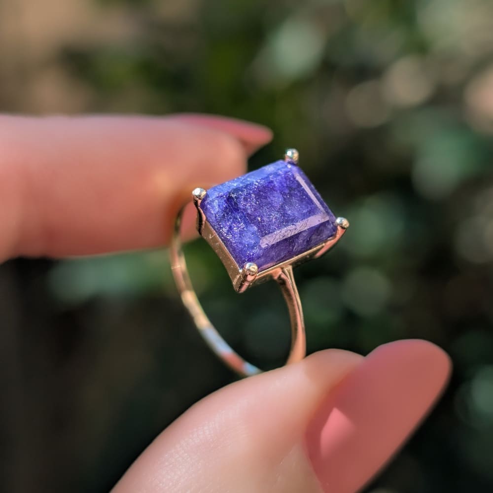The Audrey- Natural Sapphire Rings Handmade Handcrafted