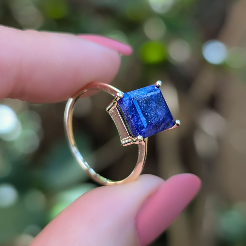The Audrey- Natural Sapphire Rings Handmade Handcrafted