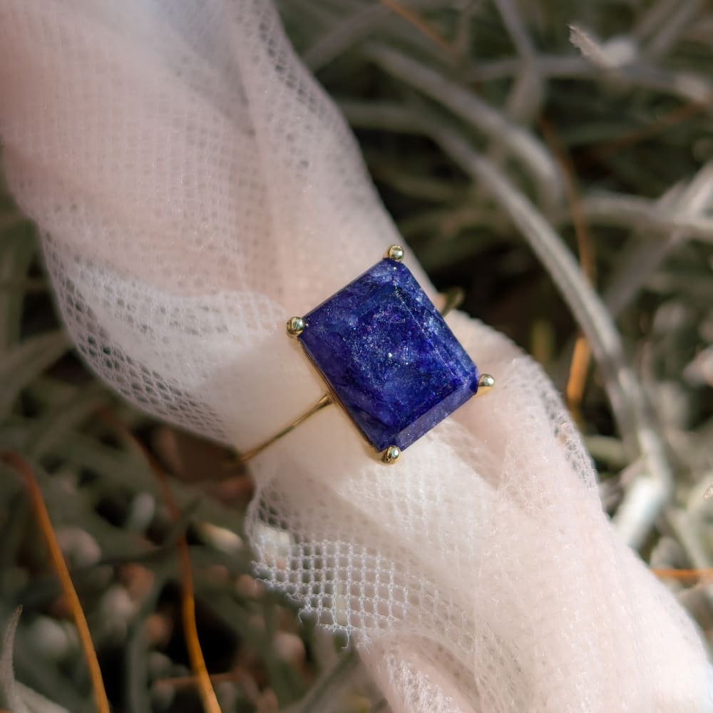 The Audrey- Natural Sapphire Rings Handmade Handcrafted