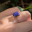 The Audrey- Natural Sapphire Rings Handmade Handcrafted