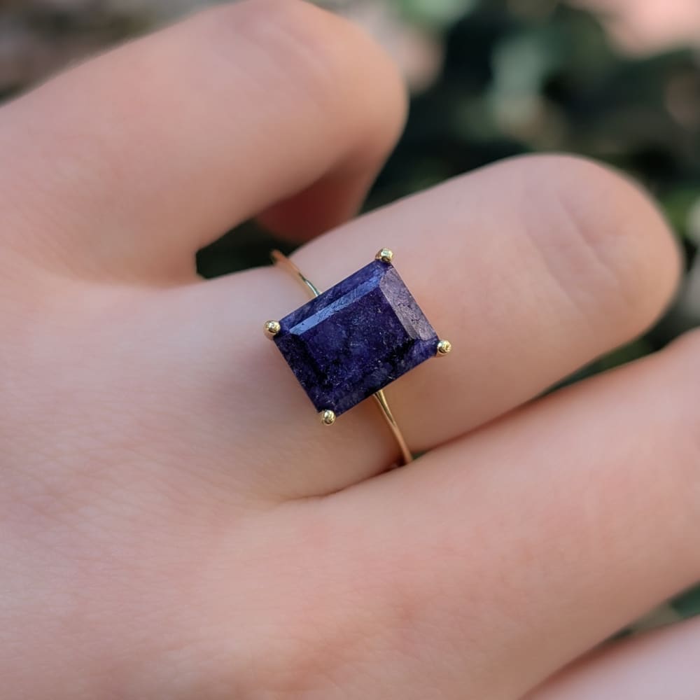 The Audrey- Natural Sapphire Rings Handmade Handcrafted
