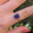 The Audrey- Natural Sapphire Rings Handmade Handcrafted