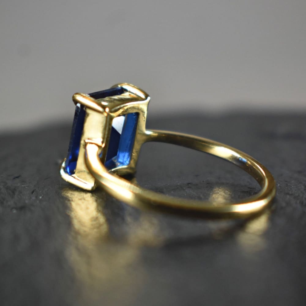 The Audrey- Sapphire Rings Handmade Handcrafted