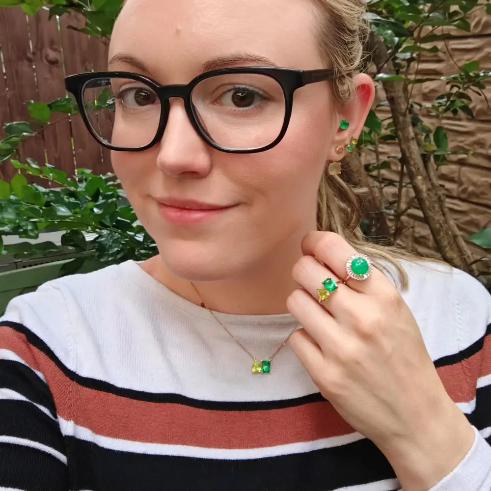 The Aurora - Custom Toi et Moi Necklace Necklaces Handmade Handcrafted