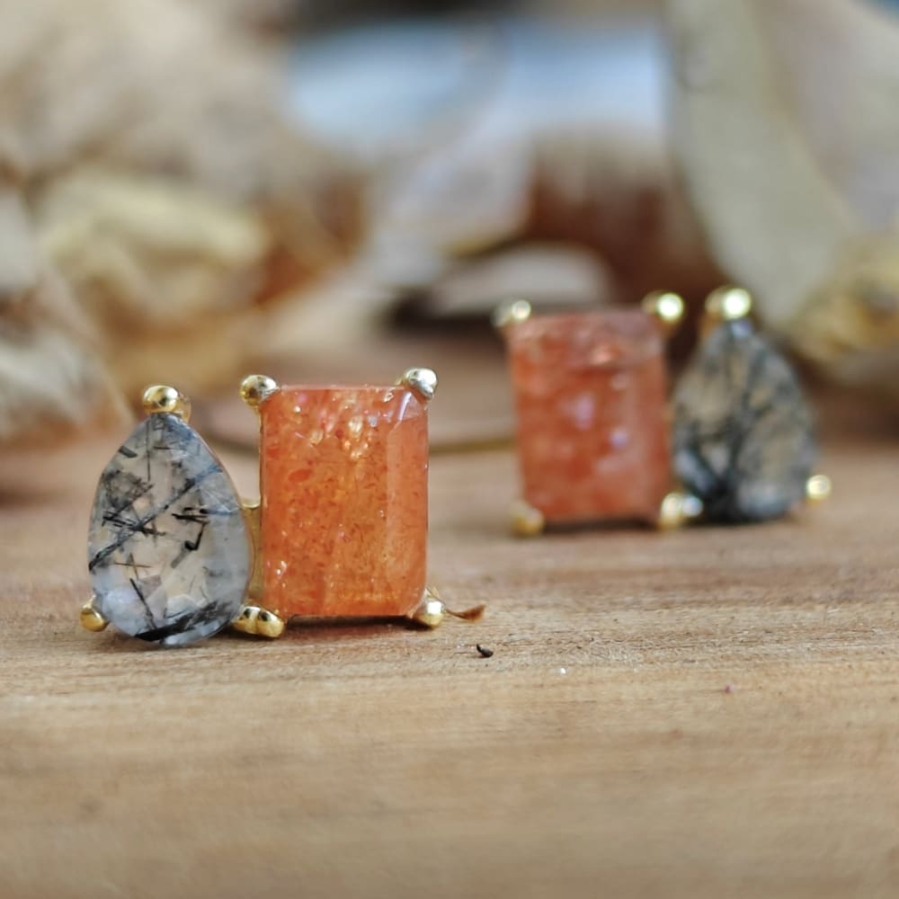 The Aurora - Halloween Fall Toi et Moi Earrings Earrings Handmade Handcrafted