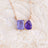 The Aurora - Tanzanite Toi et Moi Necklace Necklaces Handmade Handcrafted
