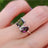 The Aurora - Toi et Moi Alexandrite Ring Rings Handmade Handcrafted