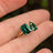 The Aurora - Toi et Moi Emerald Ring Rings Handmade Handcrafted