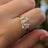 The Aurora - Toi et Moi Moissanite Ring Rings Handmade Handcrafted