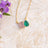The Aurora - Watermelon Tourmaline Toi et Moi Necklace Necklaces Handmade Handcrafted