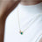 The Aurora - Watermelon Tourmaline Toi et Moi Necklace Necklaces Handmade Handcrafted