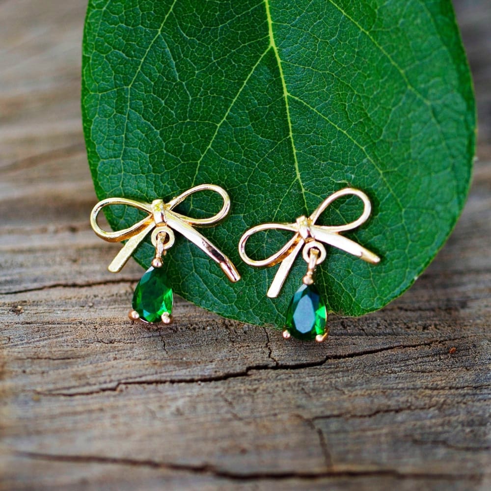 The Caroline - Casual - Custom Birthstone Earrings Earrings Handmade Handcrafted