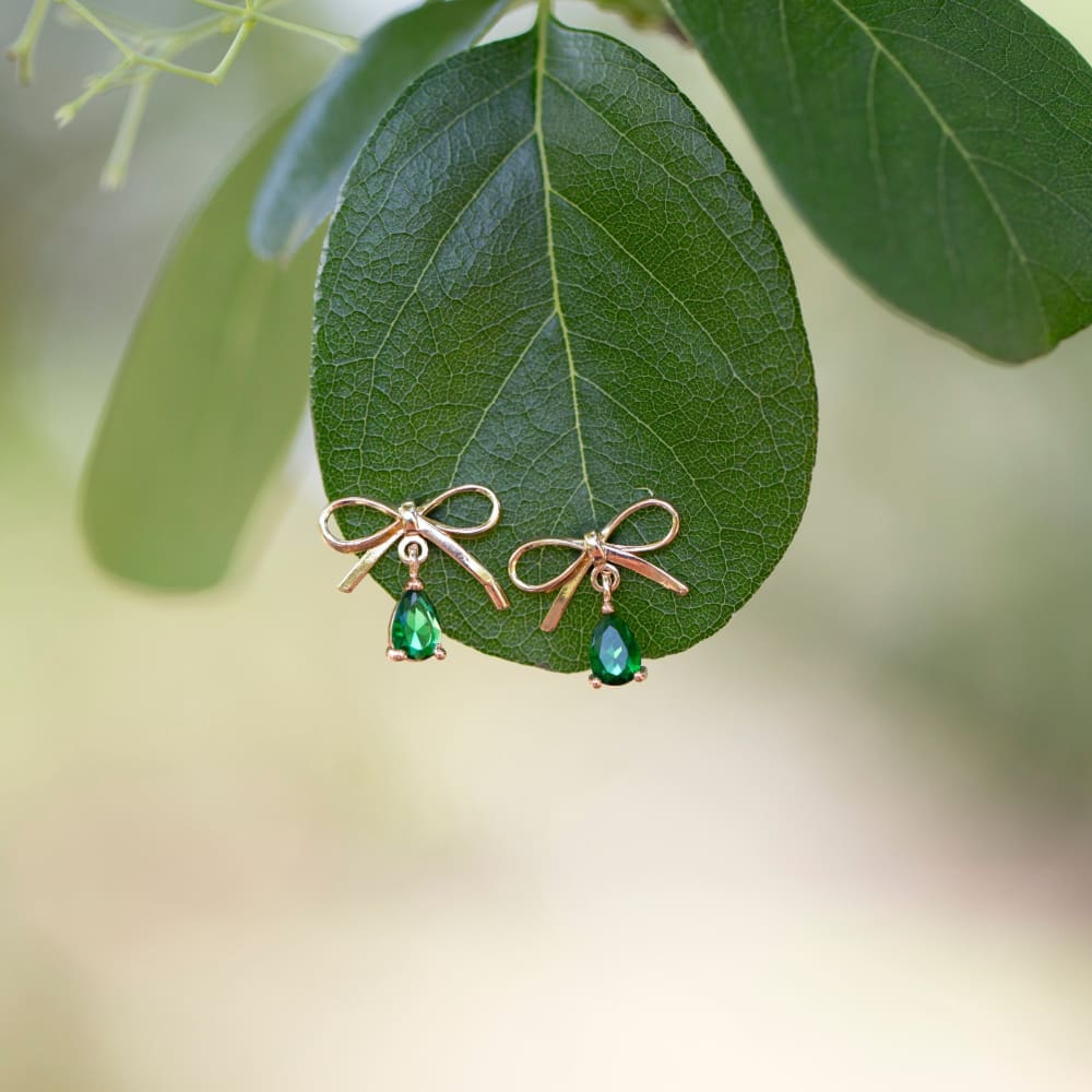 The Caroline - Casual - Custom Birthstone Earrings Earrings Handmade Handcrafted