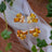 The Elia - Citrine Small Cluster Studs Earrings Handmade Handcrafted