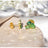 The Elia - Emerald Small Cluster Studs Earrings Handmade Handcrafted