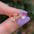 The Elia - Lesbian Flag Small Cluster Studs Earrings Handmade Handcrafted