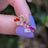 The Elia - Lesbian Flag Small Cluster Studs Earrings Handmade Handcrafted