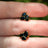 The Elia - Onyx Small Cluster Studs Earrings Handmade Handcrafted