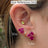 The Elia - Peridot Small Cluster Studs Earrings Handmade Handcrafted