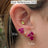 The Elia - Tanzanite Small Cluster Studs Earrings Handmade Handcrafted
