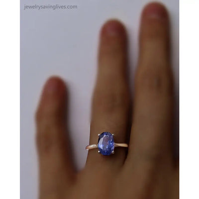 The Juliet- AAA Natural Tanzanite Rings Handmade Handcrafted
