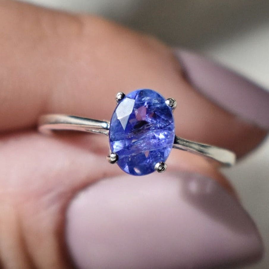 The Juliet- AAA Natural Tanzanite Rings Handmade JSL Made in USA