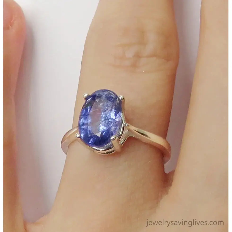 The Juliet- AAA Natural Tanzanite Rings Handmade Handcrafted