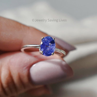 The Juliet- AAA Natural Tanzanite Rings Handmade JSL Made in USA