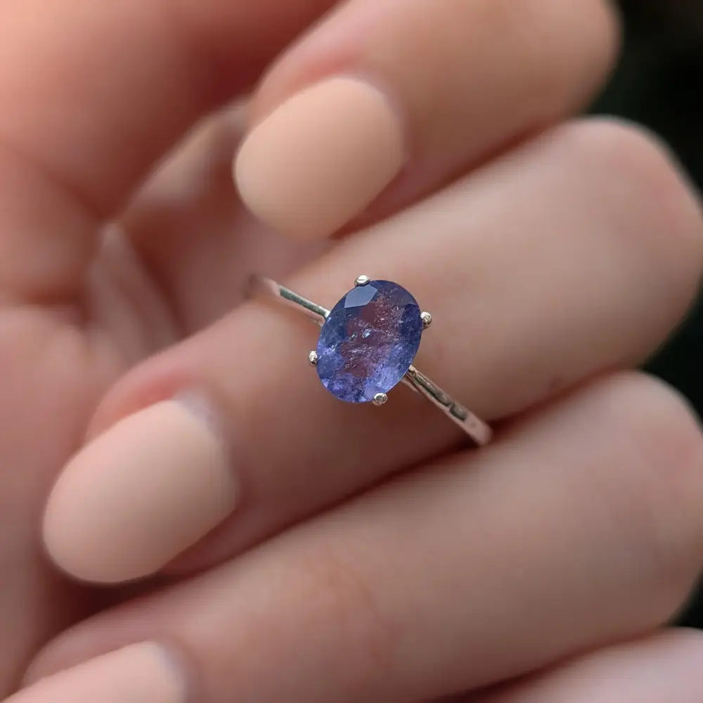 The Juliet- AAA Natural Tanzanite Rings Handmade Handcrafted