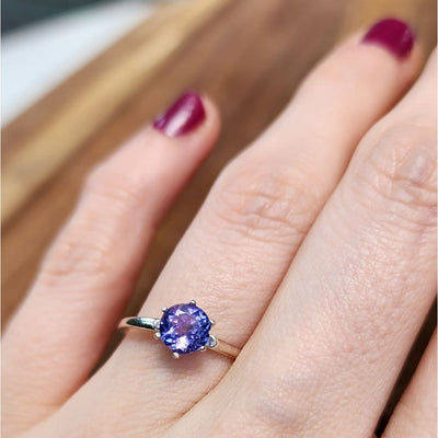 The Juliet- AAA Natural Tanzanite Rings Handmade Handcrafted