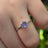 The Juliet- AAA Natural Tanzanite Rings Handmade Handcrafted