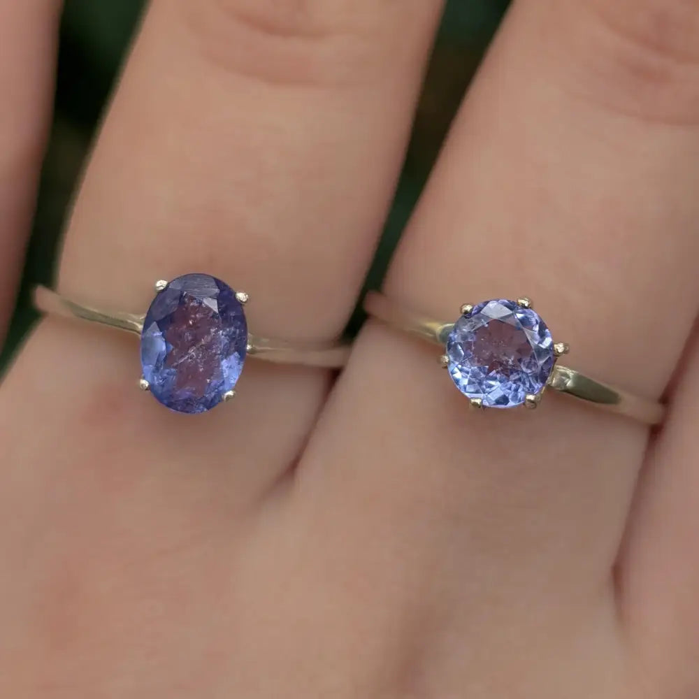 The Juliet- AAA Natural Tanzanite Rings Handmade Handcrafted