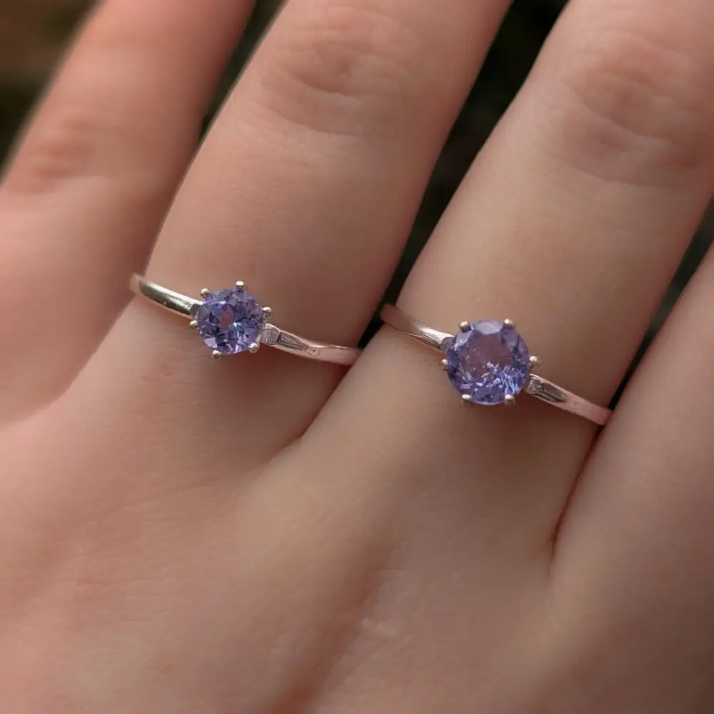 The Juliet- AAA Natural Tanzanite Rings Handmade Handcrafted