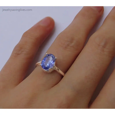 The Juliet- AAA Natural Tanzanite Rings Handmade Handcrafted