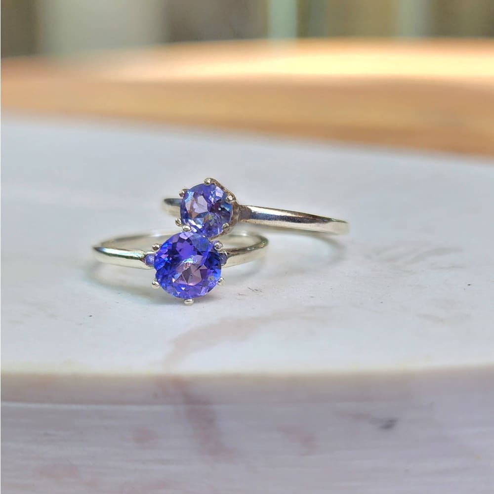 The Juliet- AAA Natural Tanzanite Rings Handmade Handcrafted