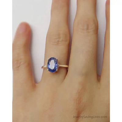 The Juliet- AAA Natural Tanzanite Rings Handmade Handcrafted