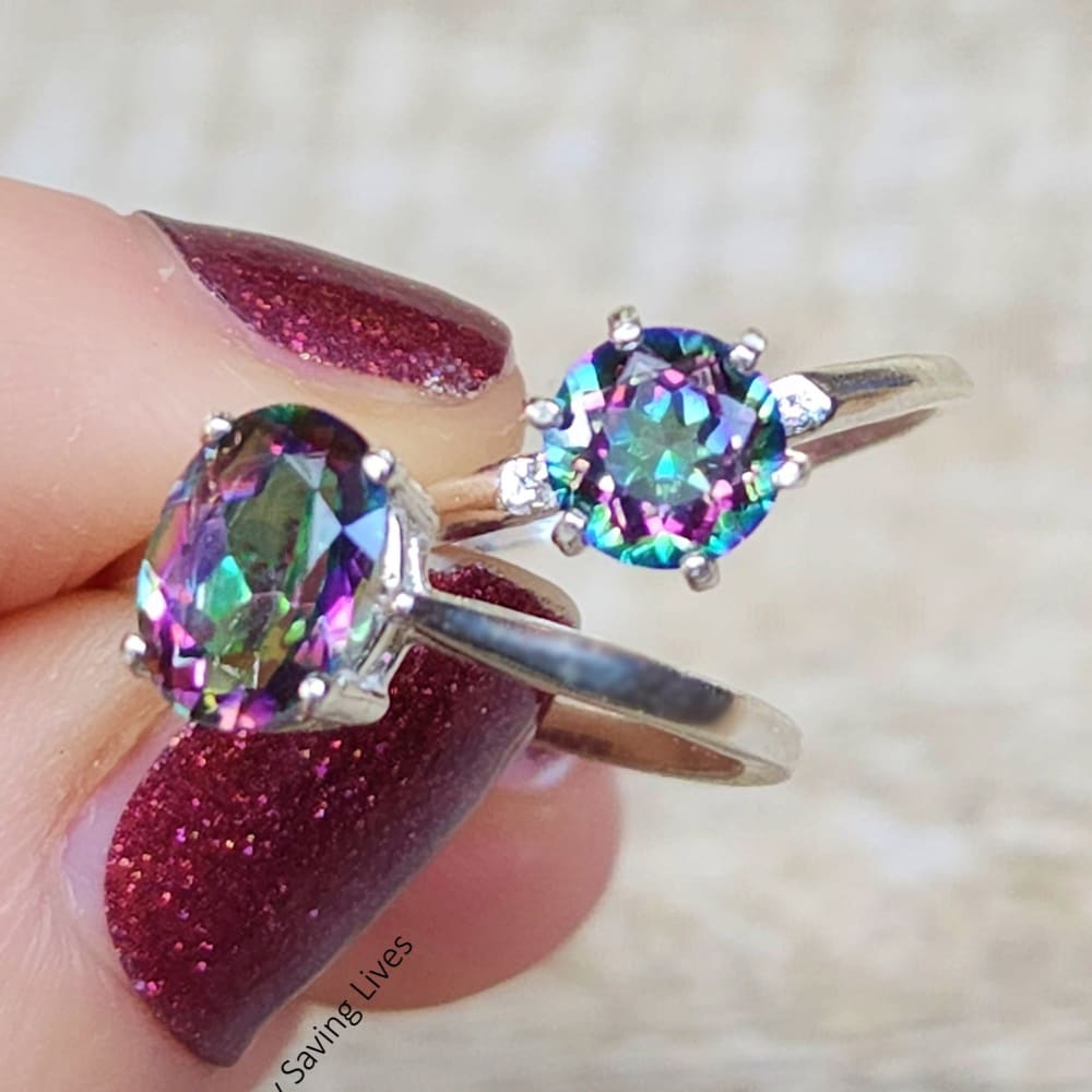 The Juliet- Alexandrite Rings Handmade Handcrafted